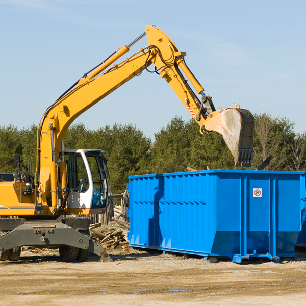 can i request a rental extension for a residential dumpster in Jacobus